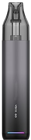 Originale Vapo'resso VECO GO Kit 1500mAh Batteria incorporata 25W Max Vape 5ML Cartuccia vuota 0.6ohm E Sigaretta vaporizzatore (Nero) - No Nicotine