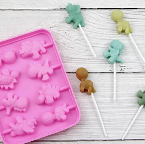 TTOA – Moule à sucettes en silicone dinosaure | Moule à sucettes | Moule amusant pour enfants