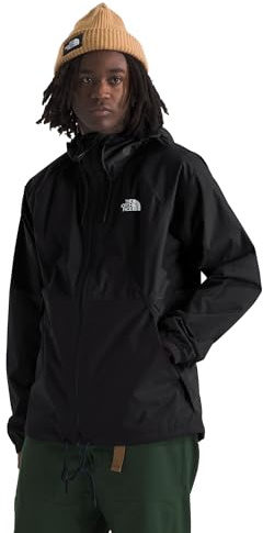 The North Face Men's Antora Rain Hoodie (Standard & Big Size) - Waterproof & Windproof Jacket, Secure Zip Pockets, TNF Black-NPF, Medium