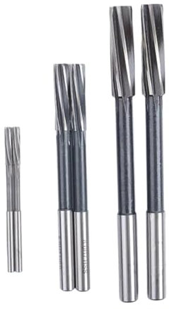 HAJMGUMC Gerade Schaft Spiral Kobalt Reibahle Edelstahl Maschine Verwenden Weiß Stahl HSS Reibahle H7 Präzision Werkzeuge(6mm-H7)