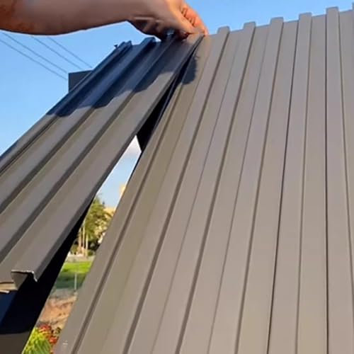 Onduline per Coperture Tettoie Tegole Ondulate per Tetti 1 2 3 4 5 6 Piedi, Pannello di Copertura per Pollaio per Serre Case Mobili, Tetto per Patio In Alluminio per Sopra un Ponte Montato A Parete(Gr