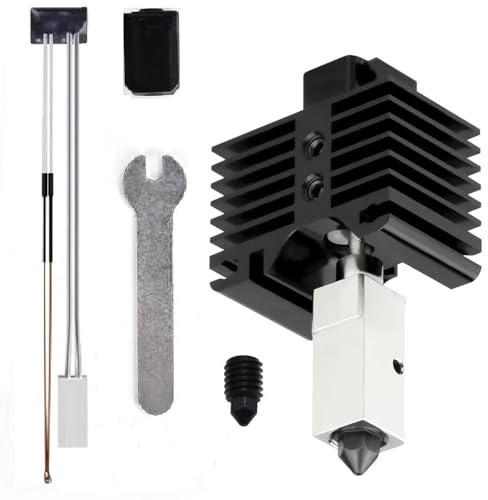 Hotend Bambu Lab P1S 0.4 -Baugruppe mit Keramikheizung Abnehmbarer gehärteter Stahl 0,4 mm Düse Hotend kompatibel mit Bambu Lab P1 -Serie 3D -Drucker