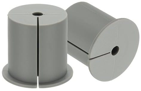 PATIKIL Wall Grommets for Cables 1-3/8, 2 Pcs Cable Routing Kit Silicone Hole Grommet Feed Through Bushing for Ethernet Accessories with 0.26 (6.5mm) Hole, Gray
