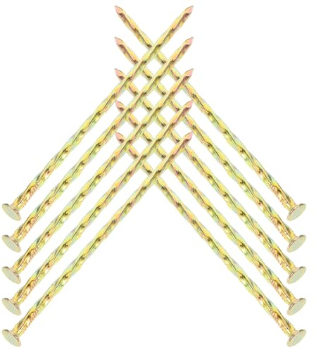 TEHAUX 10 pièces Piquets Spirale Acier Carboné pour Bordure Jardin et Fixation Gazon Synthétique Clous Métalliques Résistants pour Pelouse Artificielle Ancrage et Facile à Installer