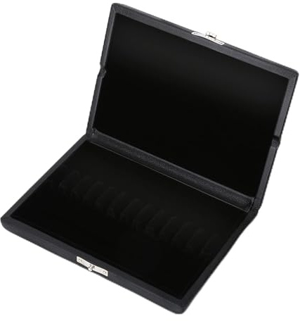 Akozon Hölzerne Pu-Leder-Oboe-Rohretui-Halter-Aufbewahrungsbox für 20 Rohre 3 (12er Packung)
