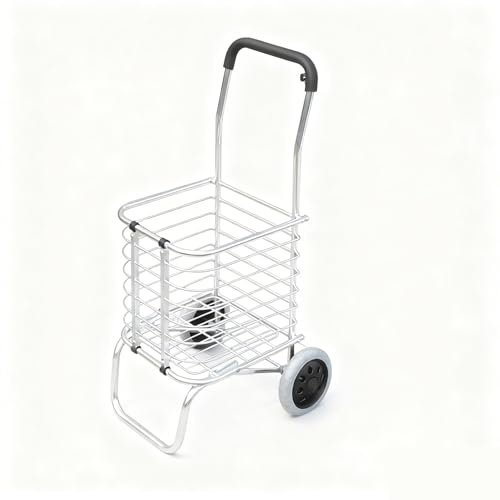 Tragbarer Treppensteig-Einkaufswagen, multifunktionaler, Faltbarer Handwagen for Lebensmittelgeschäfte und Supermärkte