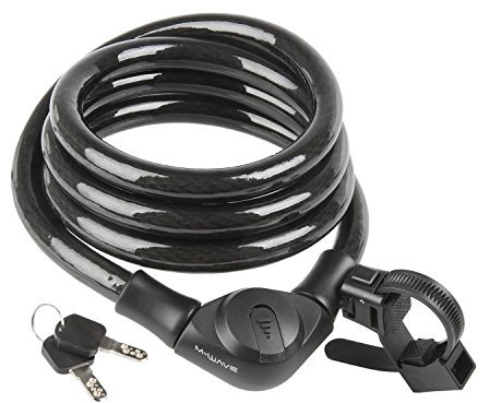 M-Wave Spiralkabelschloss S 20.18, schwarz, Durchmesser 20 x 1.800 mm, 12309201