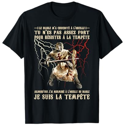 Le croisé - Chevalier Templier - Je suis la Tempête T-Shirt