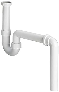 Viega Siphon für Spüle 1 1/2G, DN 50, Ablaufbogen 90 Grad, Kunststoff, 129279