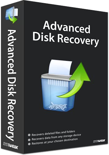 Systweak Advanced Disk Recovery Logiciel 1 PC 1 an|Récupérer des photos, des vidéos, des audios, des documents à partir d'un PC Windows|USB|Disque dur externe(email uniquement, en 2 heures-pas de CD)