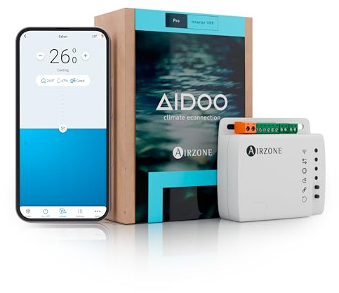 AIRZONE | Aidoo Pro Control de Aire Acondicionado | Compatible con FUJITSU GEN2| Integración en Sistemas Nuevos y Antiguos | Inverter/VRF | Domótica | Wi-Fi | AZAI6WSPFU2