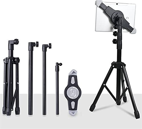 YIFEI2013-SHOP Support de Tablette Debout au Sol, Support de trépied de Tablette réglable en Hauteur, Support Universel de Tablette de Tablette Pliable for la Plupart des Smartphones et tablettes