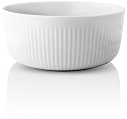 Eva-Trio | Legio Nova Schale 2,1 l | Elegante Porzellanschale aus der Serie Legio Nova mit dezenten, dekorativen Rillen an der Außenseite | White