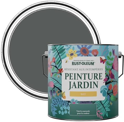 Rust-Oleum Grey Mould-Resistant Garden Paint In Matt Finish - Graphite 2.5L