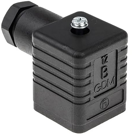 Solenoid Valve Plug 12B GDM GDM3009, Compatible with Hirschmann, Temperature/Pressure Transmitter Solenoid Valve Sensor (5)
