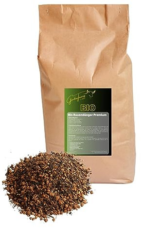 GardenTaurus® BIO Rasendünger, Naturdünger für sattes Grün, 2,5kg für 60m², 100% natürliche Inhaltsstoffe, für jeden Rasen geeignet, umweltfreundlich