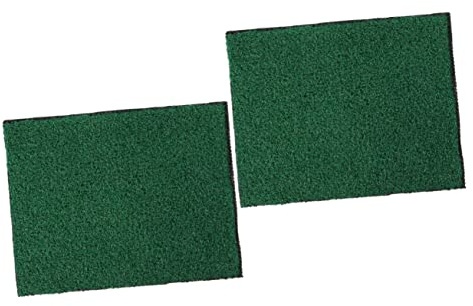 FRCOLOR 2sheets Artificial Grass Turf Plants Lawn Fish Tank Decor Fake Plants Lawn for Aquariums and Creative Landscaping