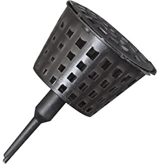 Kisangel Caja De Fertilizante Para Bonsái Con Tapa, Soporte Para Cestas De Maceta, Tamaño Pequeño, Color Negro, Set De 50 Unidades Para Jardinería y Cultivo De Plantas Pequeñas
