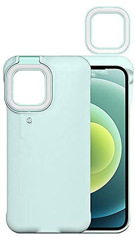 Breeshy Selfie Lichter für das Handy, 36 LED Ring Licht Handy HüLle für IPhone12 / 12 Pro - Blau