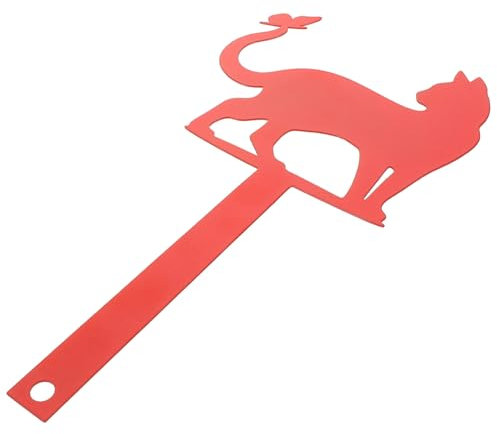 Happyyami Letrero De Buzón Decorativo Forma De Gato Bandera Metálica Adorno Exterior