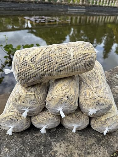 Barley Straw Pond Logs (8 Pack) for Algae Control & Blanket Weed Removal, Green Water Treatment, Treats 4,500L Per Log