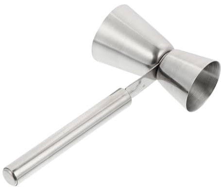 VERDANVERSE 1pieza Jigger De Bar De Acero Inoxidable Mango Sólido Medidor De Cócteles Doble Para Bebidas Restaurantes y Bares