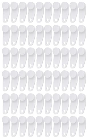 Juego de 30/60 piezas de barra transversal blanca deslizante, gancho para cortina deslizante para el hogar y la oficina