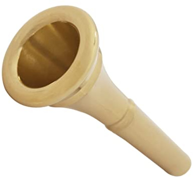 Kupfer Hornmundstück für Horninstrumente Gold, Leicht und Tragbar | Glatte Oberfläche, Leicht zu Reinigen, für Konzert und Schule, Kompaktes Zubehör, Metallausführung