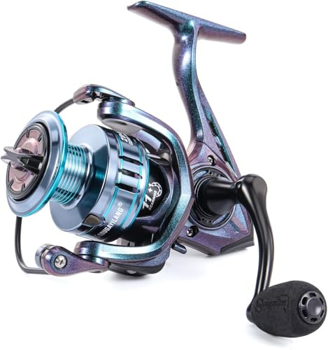 Yun Nong Spinnangelrolle mit 11+1 BB Smooth Drag System (1000-4000 Serie) für Süß- & Salzwasserangeln, ideal zum Karpfen-, Grob- und Posenangeln