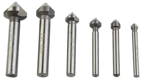 Broca avellanadora de 3 flautas, 1 pieza, biselado de 90 grados, 6,3-20,5 mm.(6.3mm)
