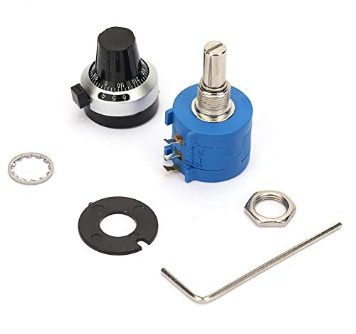 AKLOSIPY 3590S-2-104L 100K Ohm Draht-Wund-Potentiometer mit 10 Kurvenzählungen und Zur Steuerung
