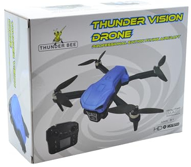 Thunder Vision Drone RC Quadcopter HD Camera Real-Time Foldable 8+ Pro
