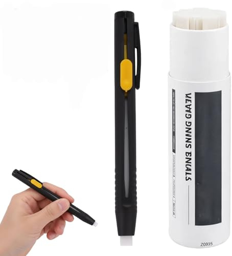 WJLQIST Heat Erasable Pen for Fabric, Heat Erasable Fabric Pens for Sewing & Fabrics Chalk: 1 Markers & 20 Refills, Tailors Chalk Pen For DIY Craft