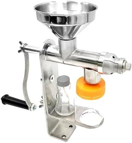 Presse à huile manuelle en acier inoxydable pour extraction domestique de noix, graines et olives