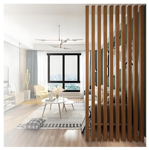 Floor-to-Ceiling Column Grill Room Divider, 135cm Tall Wooden Space Separator for Interior Decor, Stylish Home Partition, Modern Design, Versatile Decor Solution