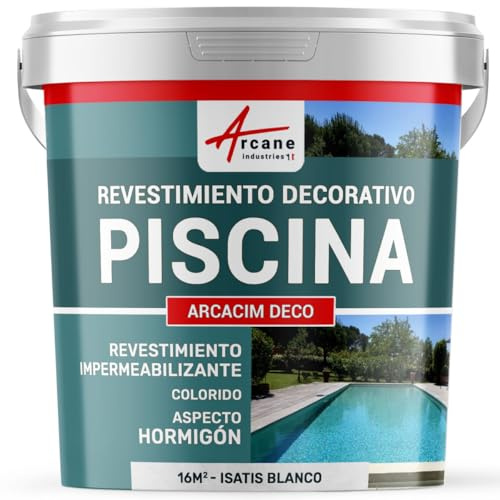 Revestimiento decorativo de acabado para piscina: ARCACIM DECO - Isatis Blanco - ARCANE INDUSTRIES