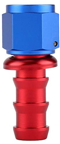 Suuonee AN6 gerader 45 90 180 Grad Drehverschluss für Öl-, Gas-, Kraftstoffleitung, Schlauchende (0°)