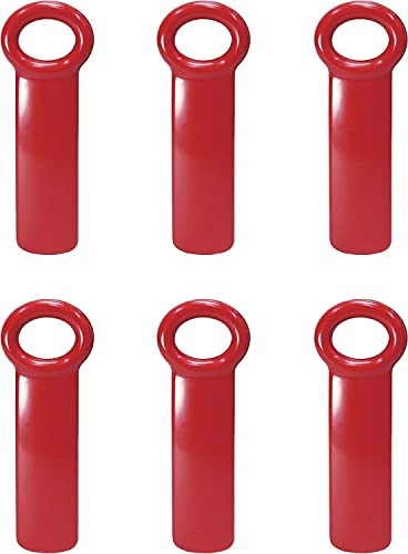 Harold Import Company Brix Original Easy Jar Schlüsselöffner, plastik, rot, 6-Pack