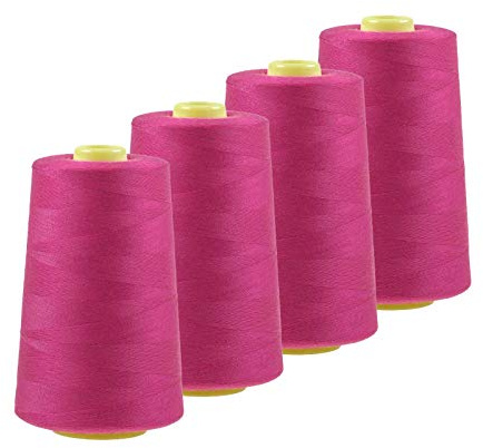 4 x 4572m Qualitäts Overlock-Garn Overlock-Nähgarn Oeko-Tex Farben 541 bis 580