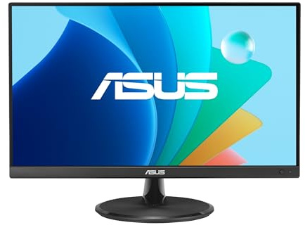 ASUS VP229Q 21.5” Monitor, 1080P Full HD, 75Hz, IPS, FreeSync/Adaptive-Sync, Eye Care, HDMI DisplayPort VGA, Frameless, VESA Wall Mountable Black