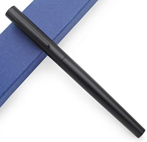 JINHAO 35 Füllfederhalter Metall Tintenstift (Schwarz, Extrafeine Feder 0,38 mm)