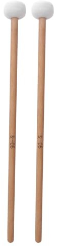 Jacksing Drum Mallets Sticks 2Pet Mallet Percussion Drum Mallet Hammer fieltro blanco Timpani - Accesorios para instrumentos musicales