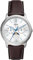 Fossil Neutra Uhr für Herren, Mondphasen-Multifunktionswerk mit Edelstahl- oder Lederarmband, Braun und Weiß, 42MM
