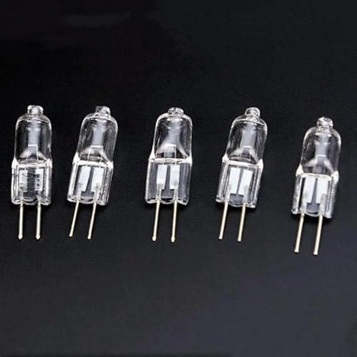 WYLIELAMSH Halogen Glühbirnen 5PCS G4 Halogenlampe Mechanische Arbeits Halogen Glühbirne G4,6V 20W