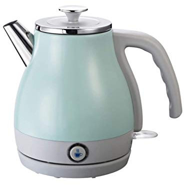 Bollitore elettrico domestico in acciaio inossidabile, spegnimento automatico 1 litro, verde singolo Safehappy