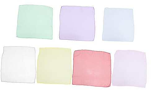 GALPADA 7stücke Teiliges Damen Seidenschals Uv-schutz Winddicht Leichte Sommerscarves Farben Für Stilvolle Outfits Und Eleganten Look