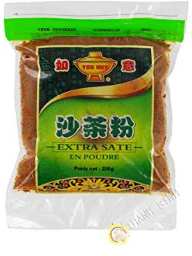 YOU HUY - Saté en poudre 200g - Idéale pour Assaisonner Vos Recettes Asiatiques - Condiment prisé dans la cuisine chinoise - L'Épice Authentique asiatique pour des Plats Savoureux et Épicés - 200g