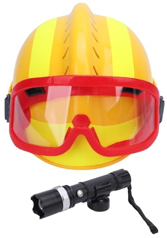 Casco de Rescate para Incendios Forestales y Accidentes de Tráfico, Duro, con Luz LED, Hebilla Ajustable, Reflectante 360 Grados