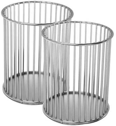 SHINEOFI 2stücke Metall Pen Holder Für Schreibtisch Und Make-up Pinsel Kreative Aufbewahrungslösung Für Kosmetik Und Schreibwaren Für Büro Und Zuhause