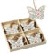 Heaven Sends Wooden Flower Butterfly Hanger Set of 12 – Pastel Painted Hanging Butterfly Ornaments for Spring, Craft Projects & Tree or Wreath Decoration